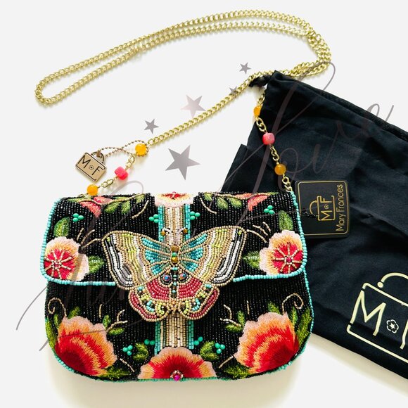MARY FRANCES Dream Chaser Beaded Crossbody / Clutch Bag NWT - Picture 3 of 10